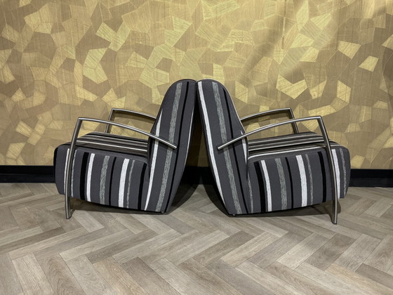 Image 1 of 2X Hermoso sillón con estructura tubular / sillón,