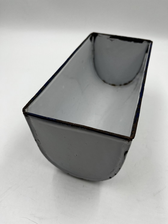 Image 1 of Enameled Metal Planter