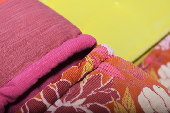 Image 1 of Mah Jong Sofa In ‘Kenzo Takada’ Fabric By Hans Hopfer For Roche Bobois France