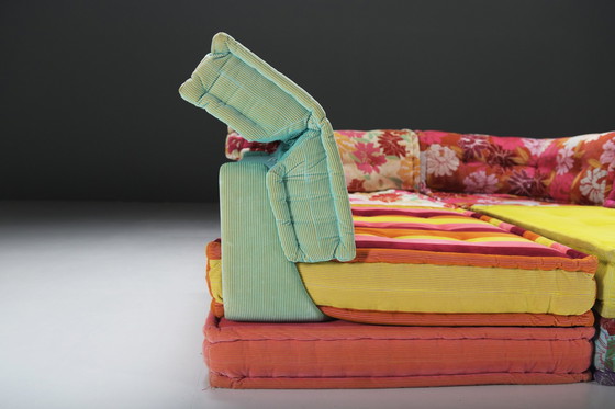 Image 1 of Mah Jong Sofa In ‘Kenzo Takada’ Fabric By Hans Hopfer For Roche Bobois France