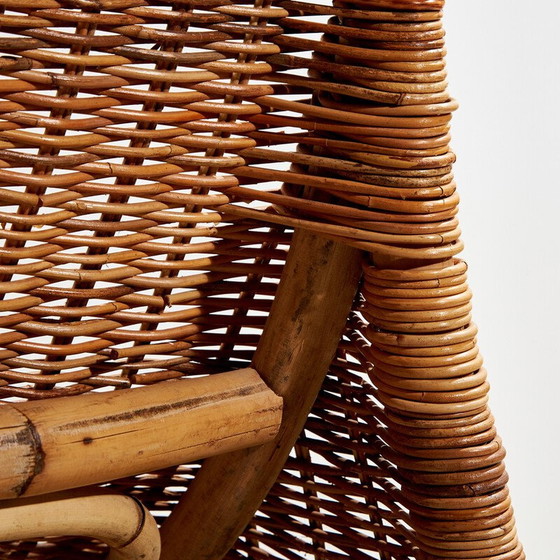 Image 1 of Vintage "Karlskrona" wicker and bamboo chairs by Karl Malmvell for Ikéa, 1998