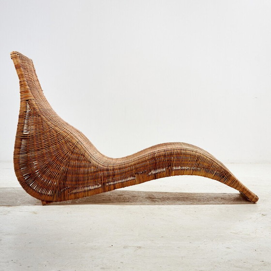 Image 1 of Vintage "Karlskrona" wicker and bamboo chairs by Karl Malmvell for Ikéa, 1998