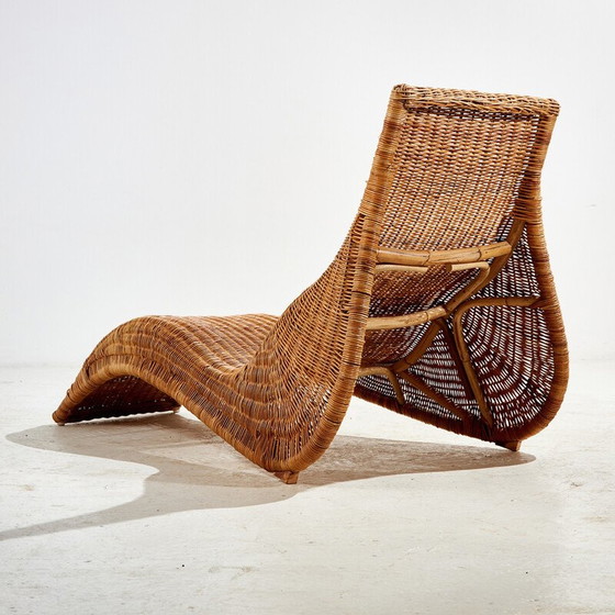 Image 1 of Vintage "Karlskrona" wicker and bamboo chairs by Karl Malmvell for Ikéa, 1998