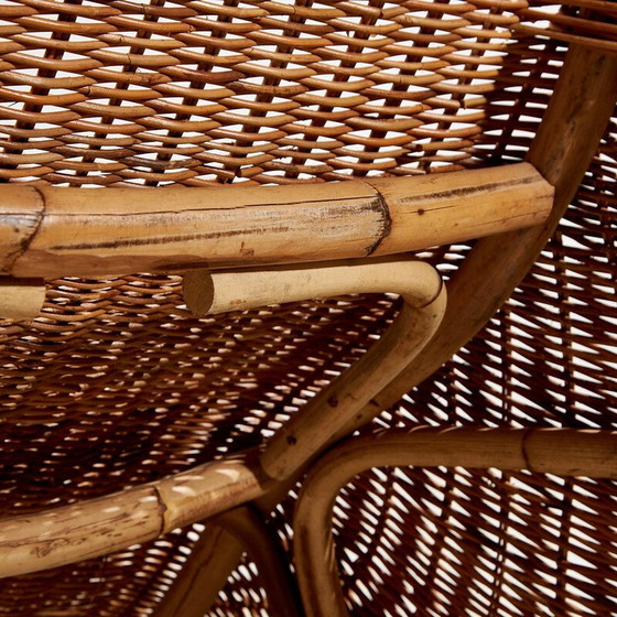 Image 1 of Vintage "Karlskrona" wicker and bamboo chairs by Karl Malmvell for Ikéa, 1998