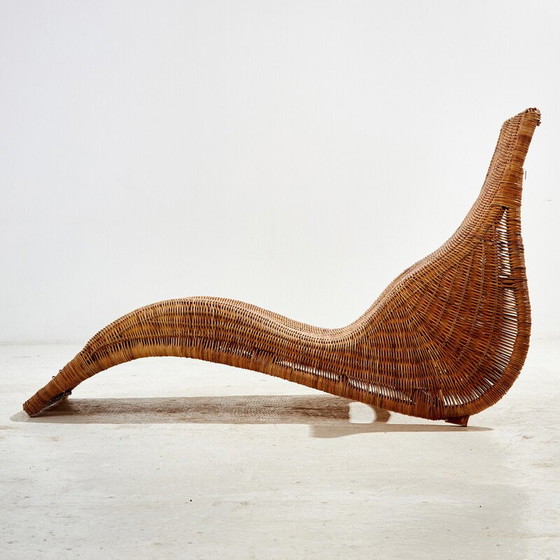 Image 1 of Vintage "Karlskrona" wicker and bamboo chairs by Karl Malmvell for Ikéa, 1998