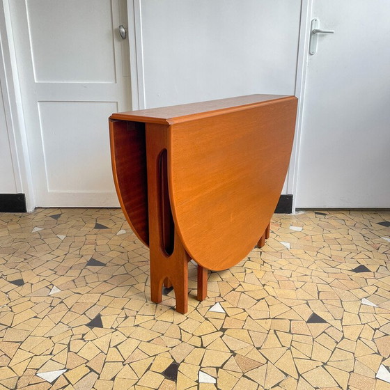 Image 1 of Vintage Scandinavian table with teak flaps, 1960s
