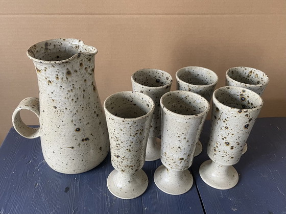 Image 1 of Jus d'orange en grès vintage