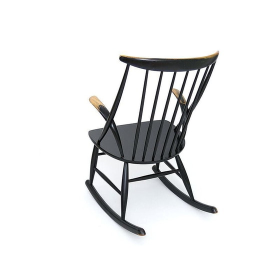 Image 1 of Vintage rocking chair by Illum Wikkelso for Niels Eilersen, Denmark 1959