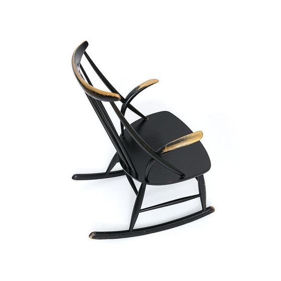 Image 1 of Vintage rocking chair by Illum Wikkelso for Niels Eilersen, Denmark 1959