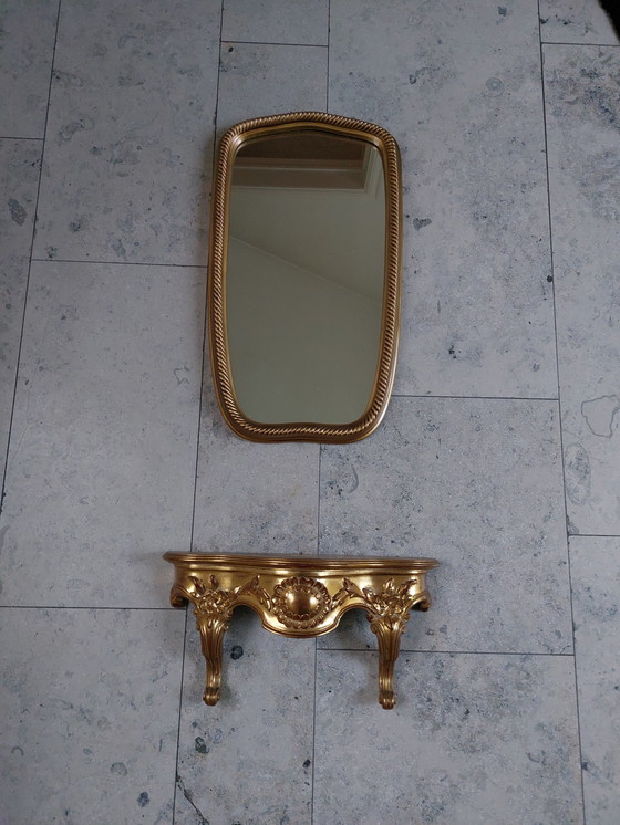 Image 1 of Miroir Mid Century + armoire à clés