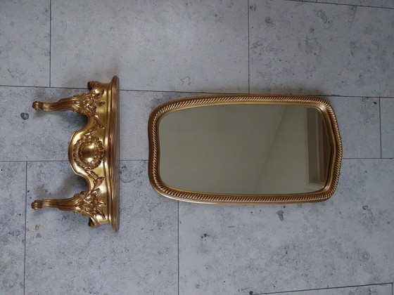 Image 1 of Miroir Mid Century + armoire à clés