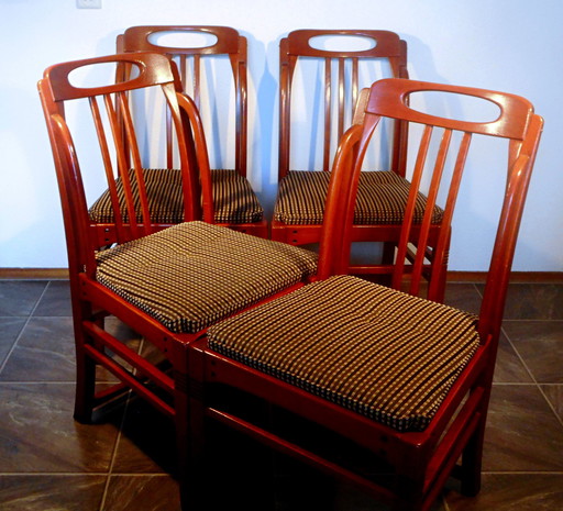 4x Frits Schuitema pour Schuitema & Sons chaise de salle à manger