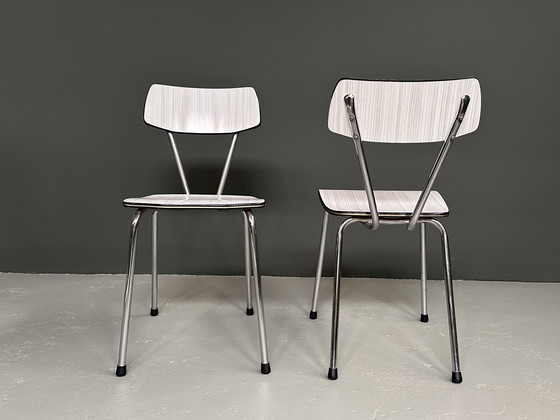 Image 1 of 2x Formica Kitchen Chairs