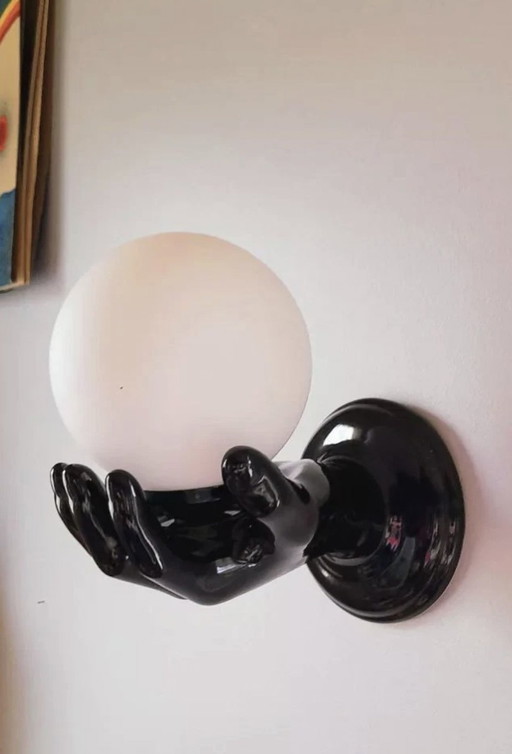 Italian ceramic wall lamp, 1980