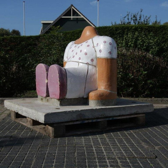 Image 1 of "Sitting Figure" Sculpture by Jan Snoeck, Netherlands 1980