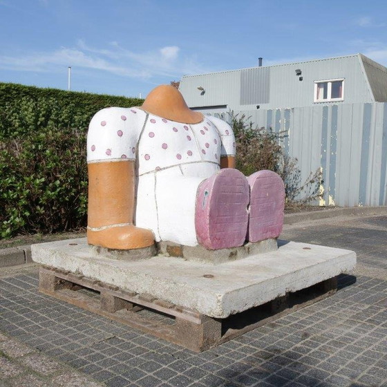 Image 1 of "Sitting Figure" Sculpture by Jan Snoeck, Netherlands 1980