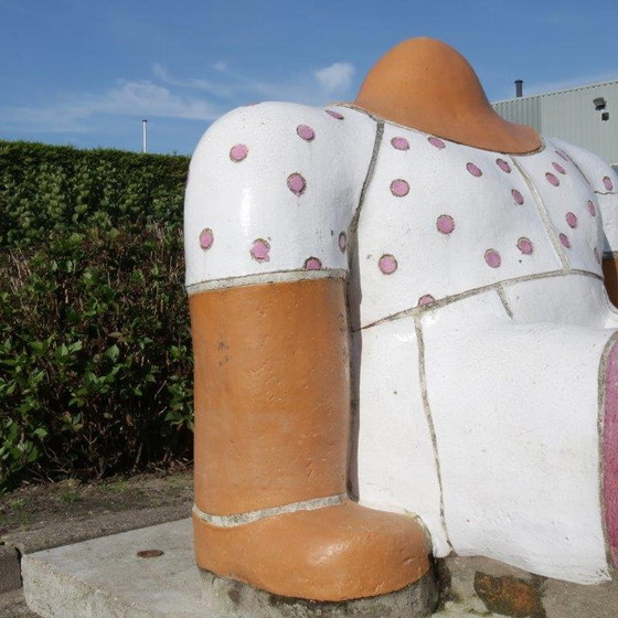 Image 1 of "Sitting Figure" Sculpture by Jan Snoeck, Netherlands 1980