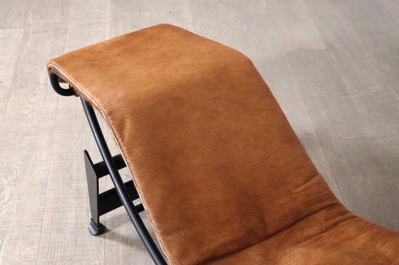 Image 1 of Cassina Lc4 Chaise Longue In Brown Ponyskin By Le Corbusier, Charlotte Perriand