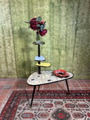 Mid century retro vintage side table plant stand with 1950