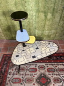 Mid century retro vintage side table plant stand with 1950
