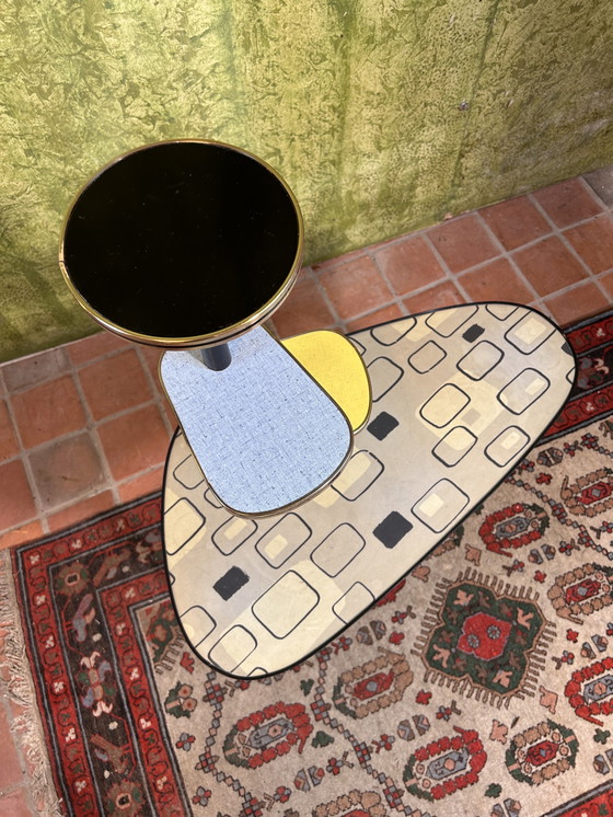 Image 1 of Mid Century rétro vintage table d'appoint support de plantes avec 1950