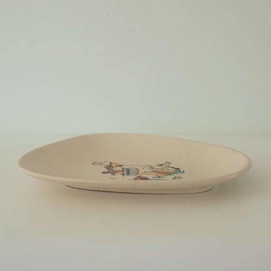 Image 1 of Piatto in ceramica Jasba anni '50, Serenata Romeo e Giulietta 