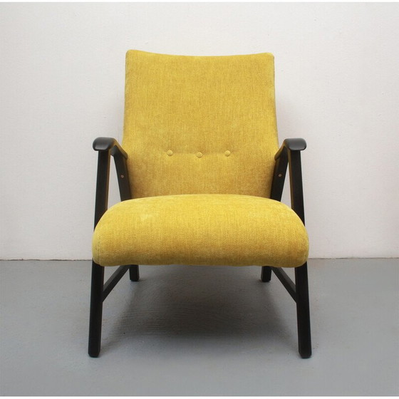 Image 1 of Vintage armchair in solid wood, 1950