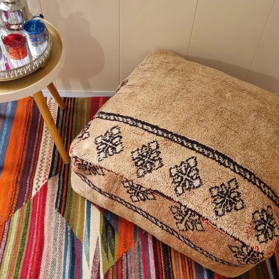 Image 1 of Authentic Berber Pouf Handmade In Morocco