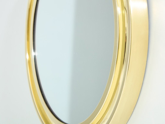 Image 1 of Sergio Mazza For Artemide Brass Mirror 1960S