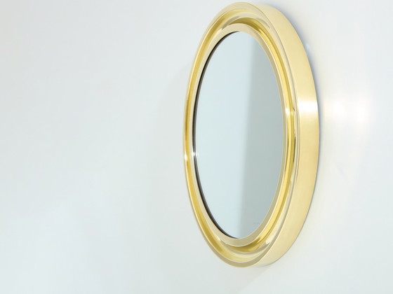 Image 1 of Sergio Mazza For Artemide Brass Mirror 1960S