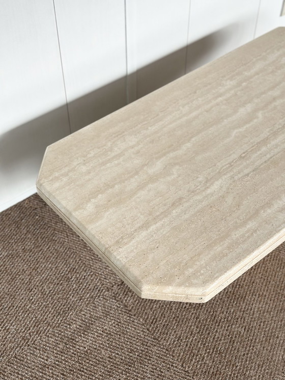 Image 1 of Tavolino da caffè vintage in travertino