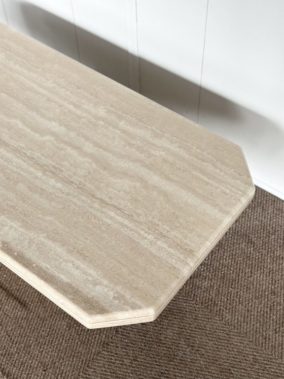 Image 1 of Table basse vintage en travertin