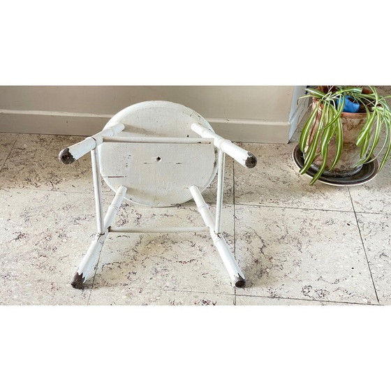 Image 1 of Old vintage bamboo style stool