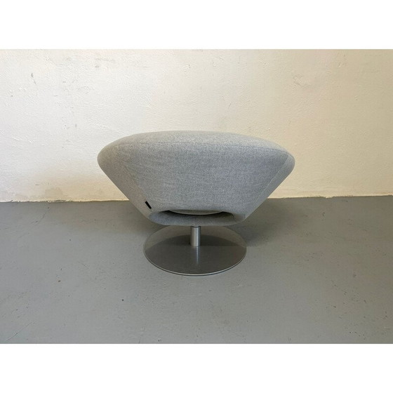 Image 1 of Vintage swivel armchair in steel and fabric by Manzoni and Tapinassi for Arkeetipo, Italy 2004
