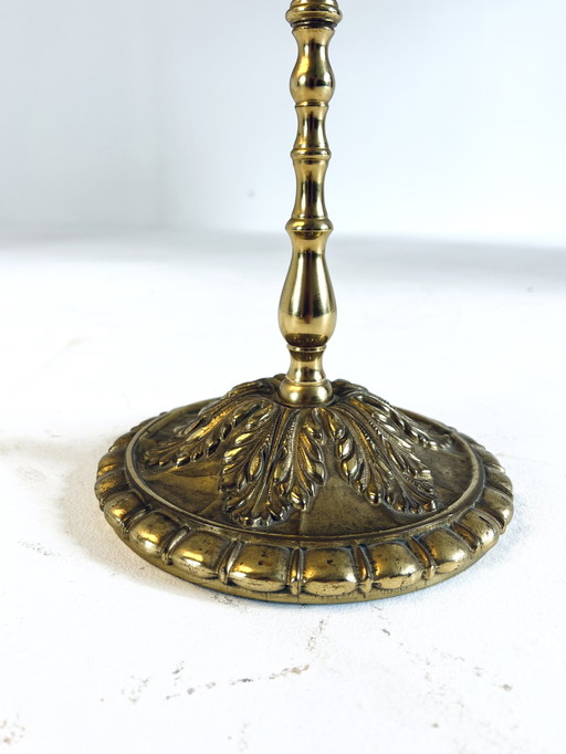 Standing ashtray brass & Murano glass