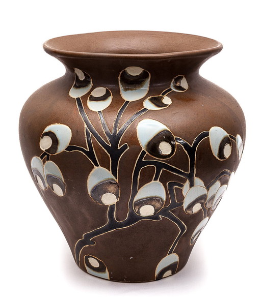 Art Deco Brown Vase