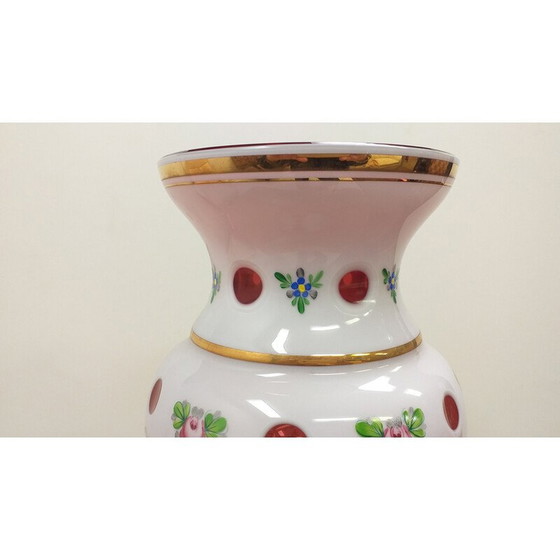Image 1 of Vintage vase with glass candlestick, Czechoslovakia 1960s
