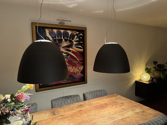 Image 1 of 2X Artemide Nur Pendant Lamp Ø55