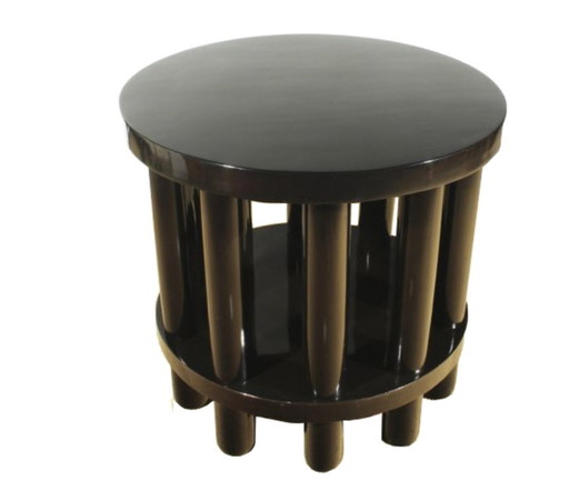 Art Deco drum table By Adolf Loose