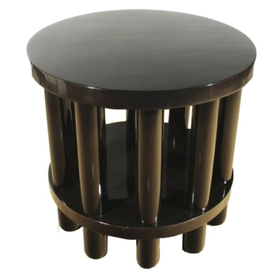 Image 1 of Art Deco drum table By Adolf Loose