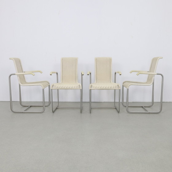 Image 1 of Chaise de salle à manger 4x "D25" par Axel Bruchhäuser pour Tecta, 1980