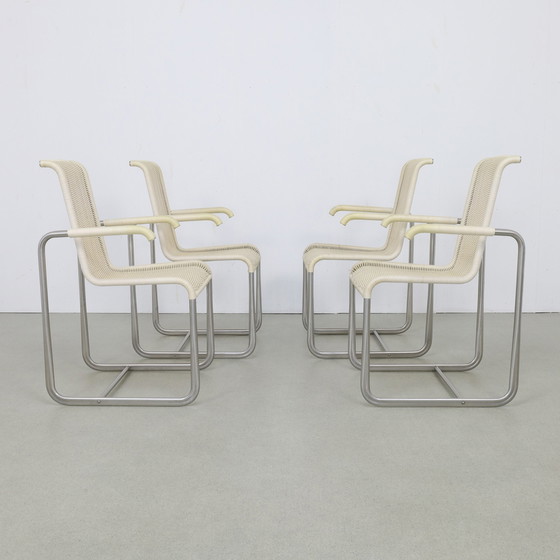 Image 1 of Chaise de salle à manger 4x "D25" par Axel Bruchhäuser pour Tecta, 1980