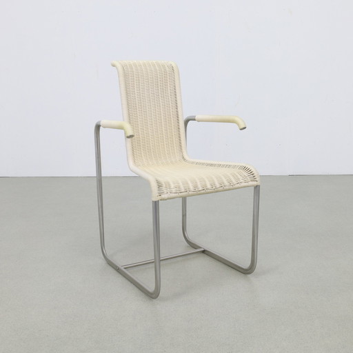 Chaise de salle à manger 4x "D25" par Axel Bruchhäuser pour Tecta, 1980