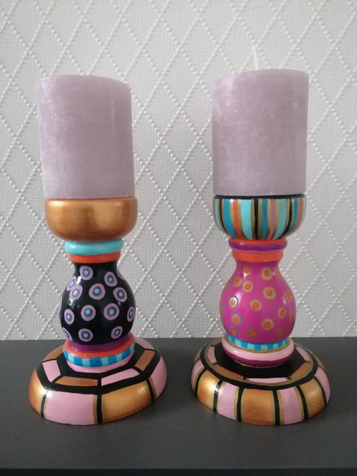 Hand-painted Candle Stands