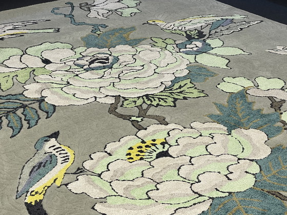 Image 1 of Brink & Campman Wedgwood Paeonia Mint Carpet