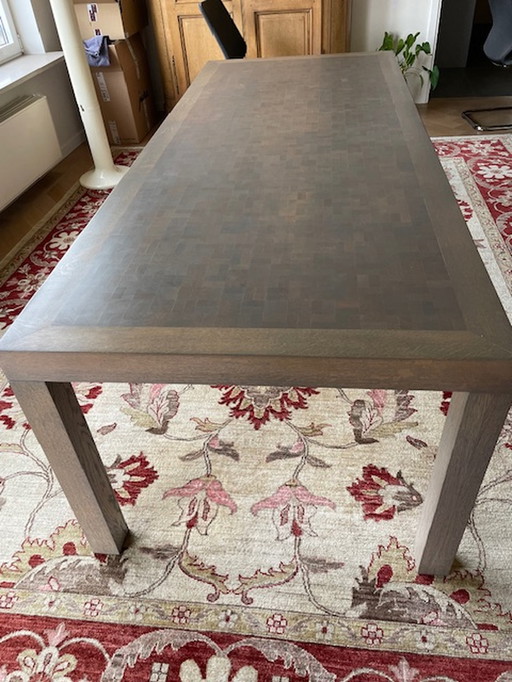 DIMENSION table solid oak headwood