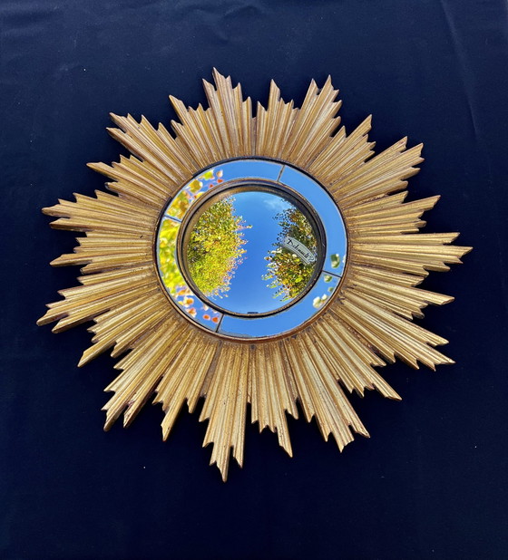 Image 1 of Vintage Convex Sun Mirror From Deknudt, Belgium 1970S