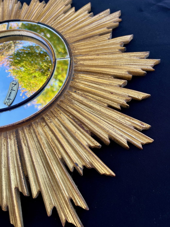 Image 1 of Vintage Convex Sun Mirror From Deknudt, Belgium 1970S