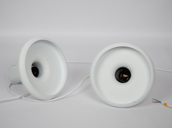 Image 1 of Pair Of 2 Optima Pendant Lamps By Hans Due, Fog Og Morup