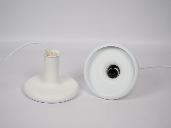 Image 1 of Pair Of 2 Optima Pendant Lamps By Hans Due, Fog Og Morup